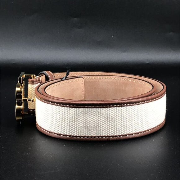 Brown and White Designer Belt - Picture 3 of 9